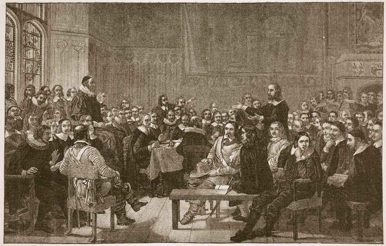 La Asamblea de Divinos de Westminster, ilustración de 