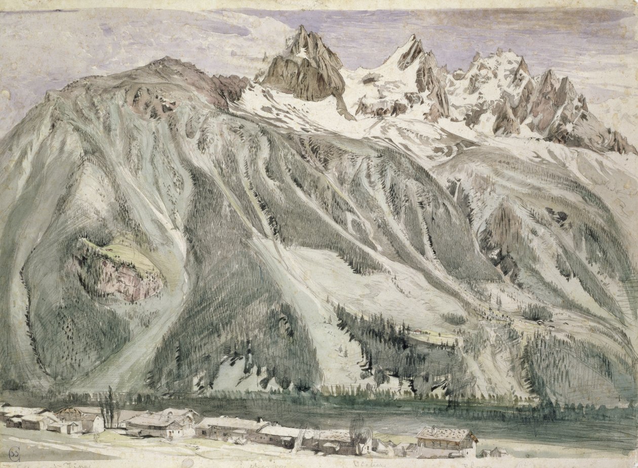 Agujas de Chamonix, 1849 de John Ruskin