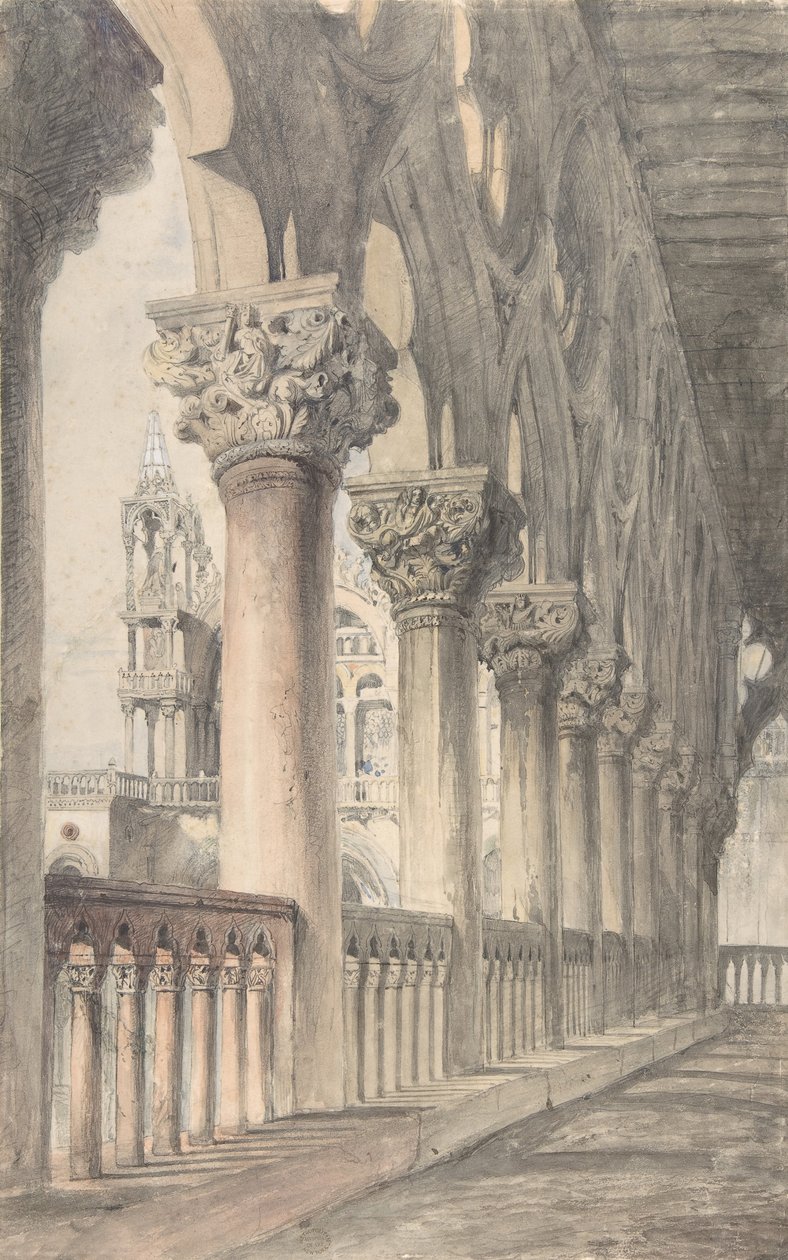 Logia del Palacio Ducal, Venecia, 1849-50 de John Ruskin