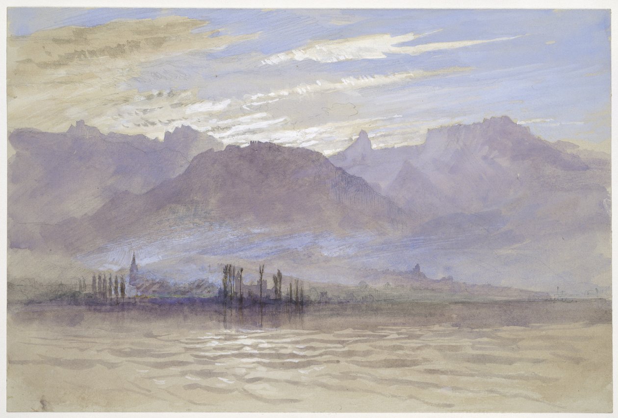 Mañana de primavera, con viento del noreste, en Vevey, mayo - junio 1849 o 1 de mayo de 1869 de John Ruskin