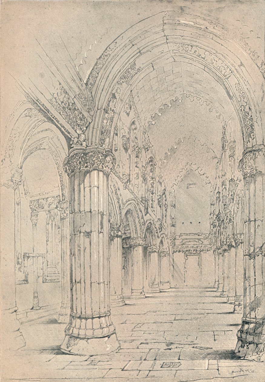 Capilla de Roslin, 1838 de John Ruskin