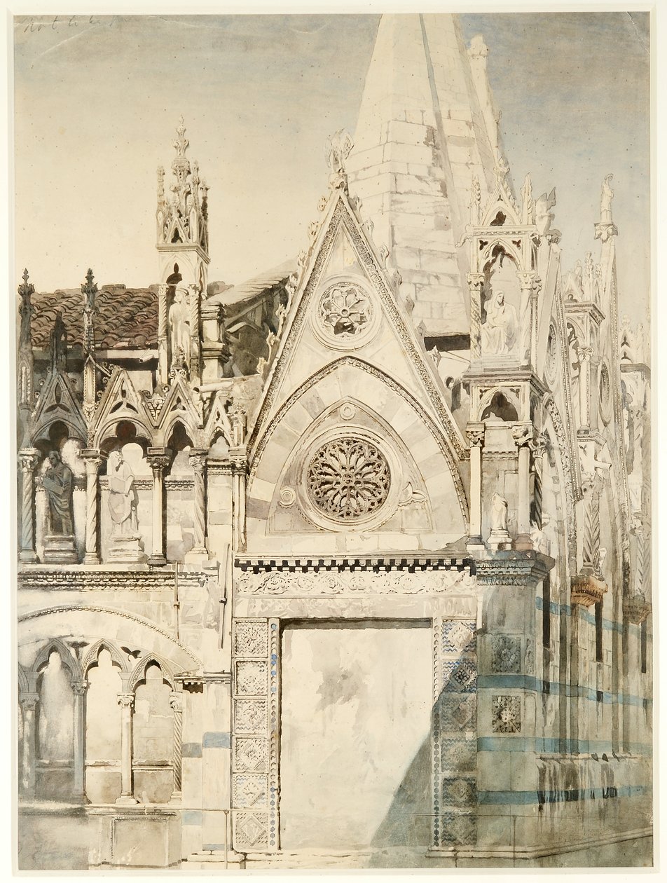 Santa Maria della Spina, extremo este, Pisa, Italia de John Ruskin