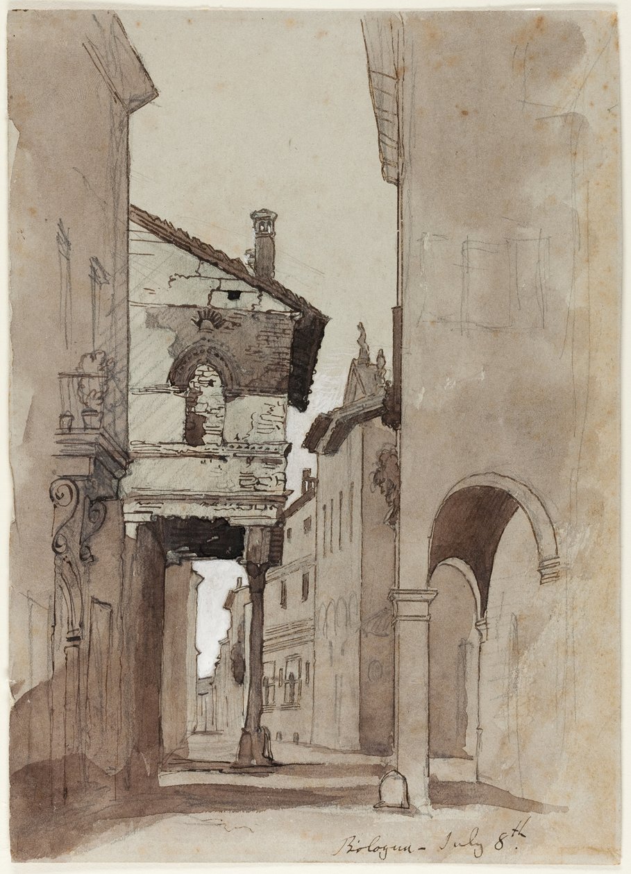 Calle en Bolonia de John Ruskin