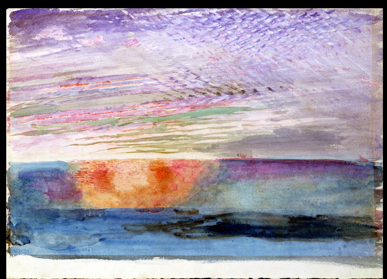Atardecer en Herne Hill a través del humo de Londres, 1876 de John Ruskin