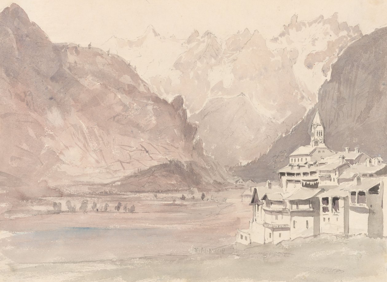 Paisaje montañoso suizo de John Ruskin