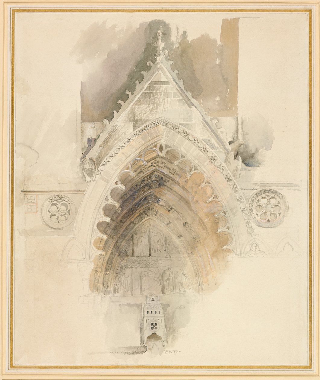 El arco norte de la entrada oeste de la Catedral de Amiens, 17 - 18 de mayo o 23 de septiembre de 1856 de John Ruskin