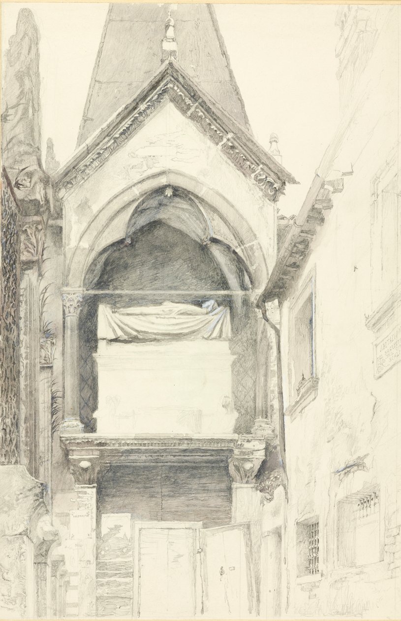 La tumba de Cangrande I della Scala, Verona de John Ruskin