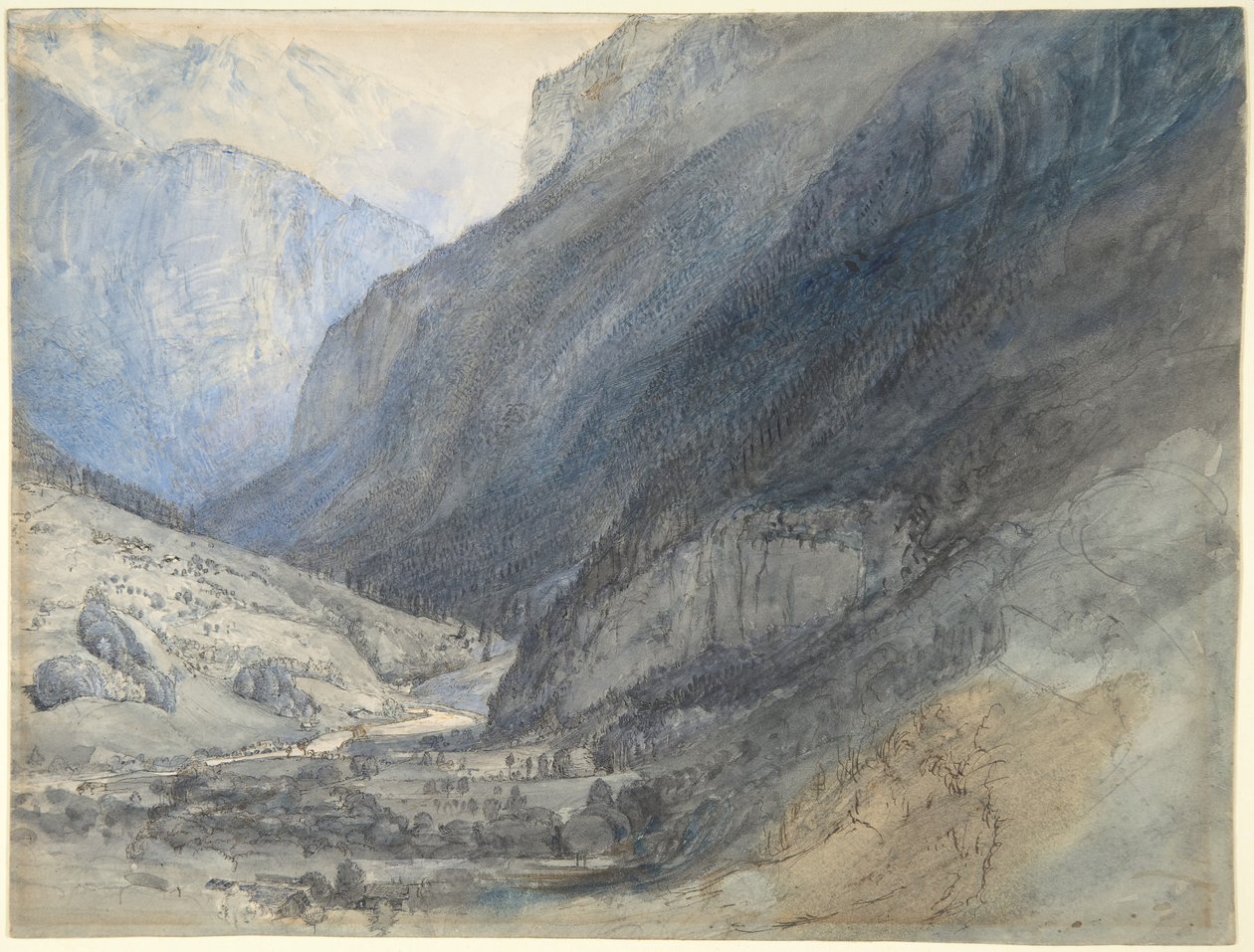El valle de Lauterbrunnen, Suiza de John Ruskin