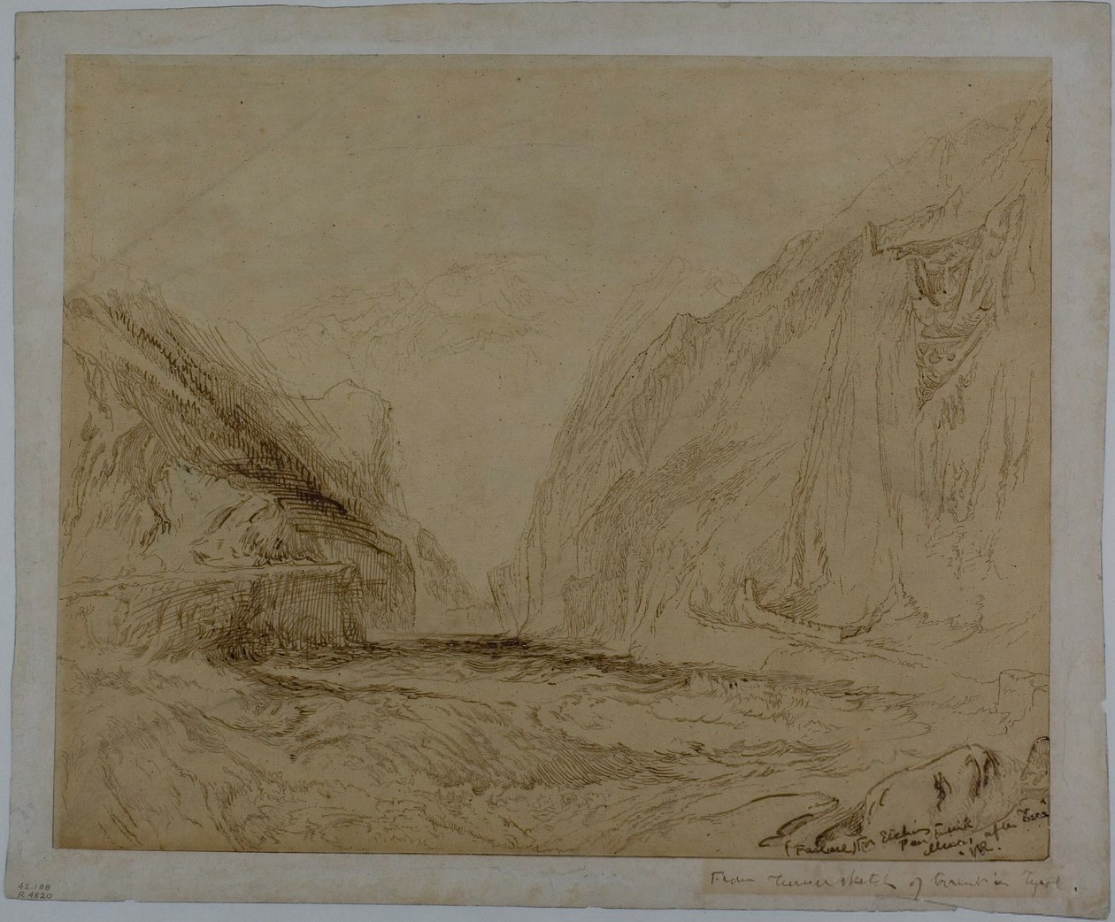 Torrente en Tirol de John Ruskin