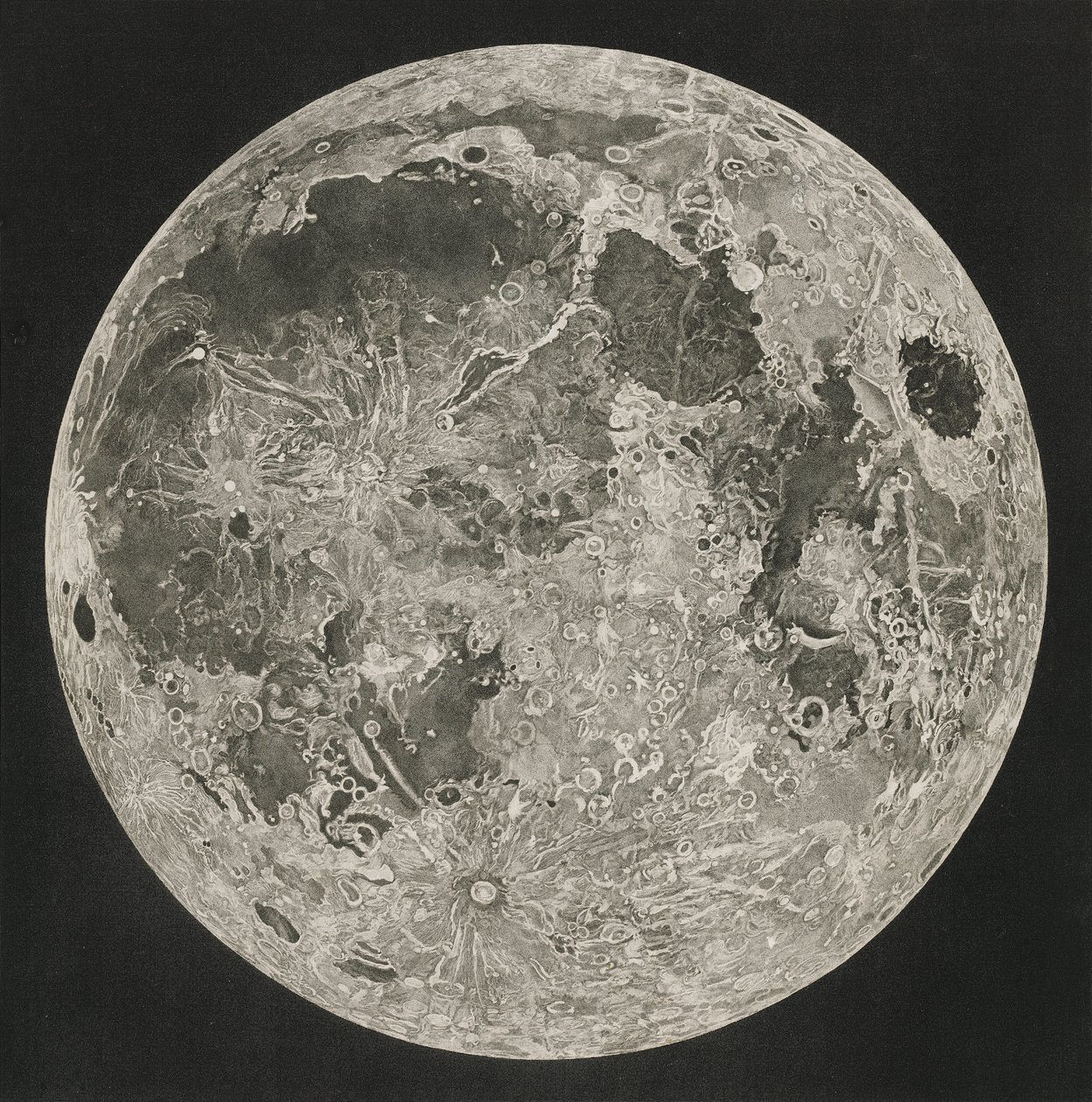 Cartografía lunar, 1805-06 de John Russell
