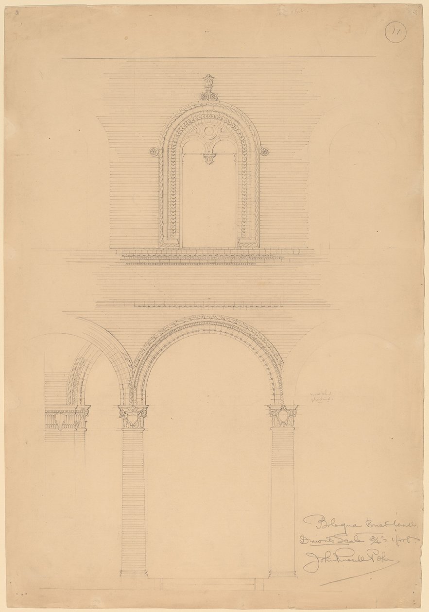 Muro de ladrillo de Bolonia de John Russell Pope