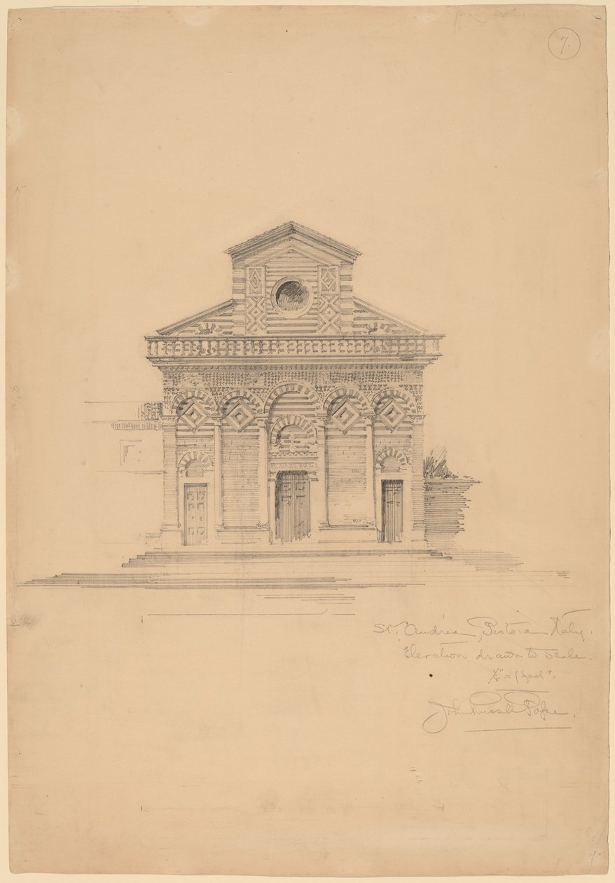 San Andrés, Pistoia de John Russell Pope