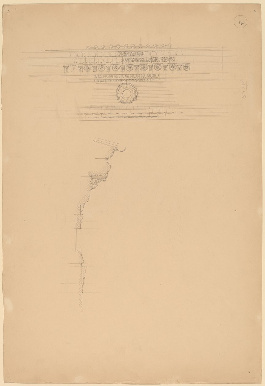 Estudio de molduras de John Russell Pope