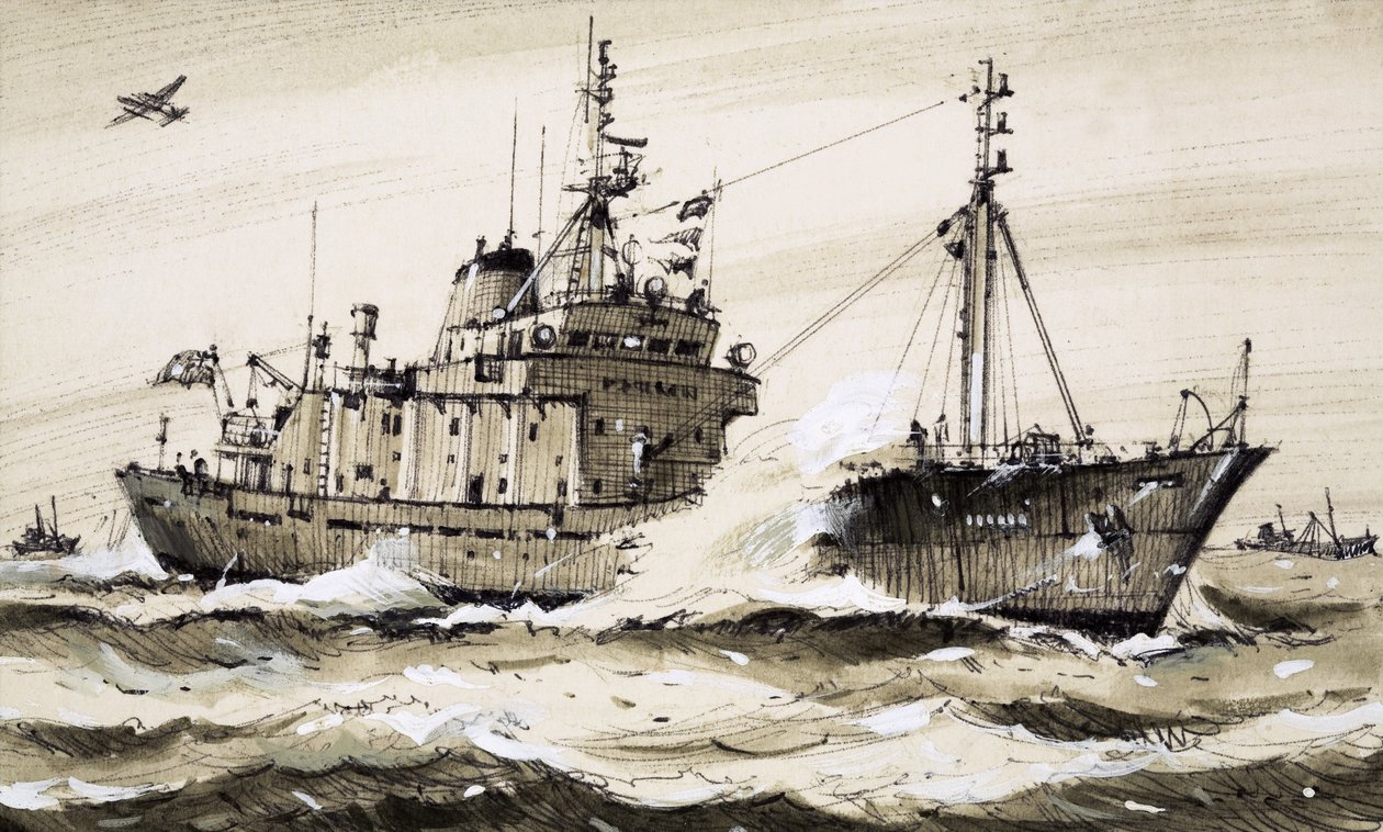 Una fragata británica patrulla el Mar del Norte de John S. Smith