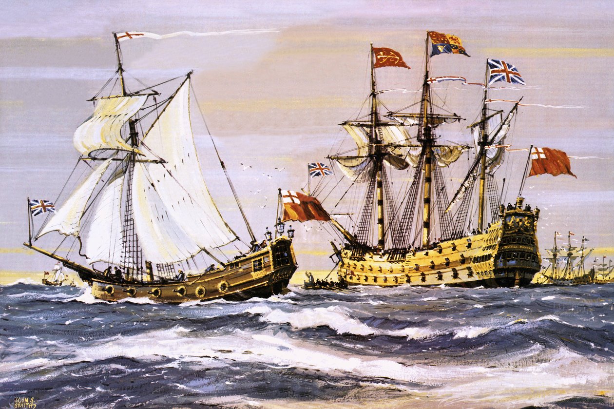Carlos II visitando al Príncipe Real (en 1672) de John S. Smith
