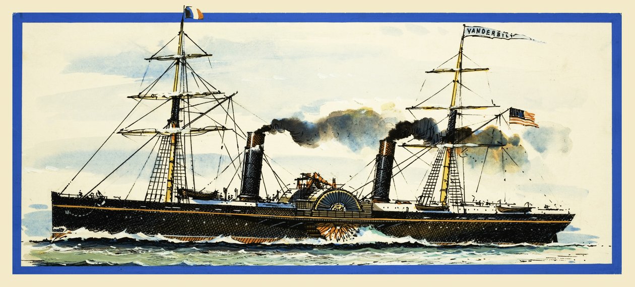 El vapor de ruedas estadounidense Vanderbilt de John S. Smith