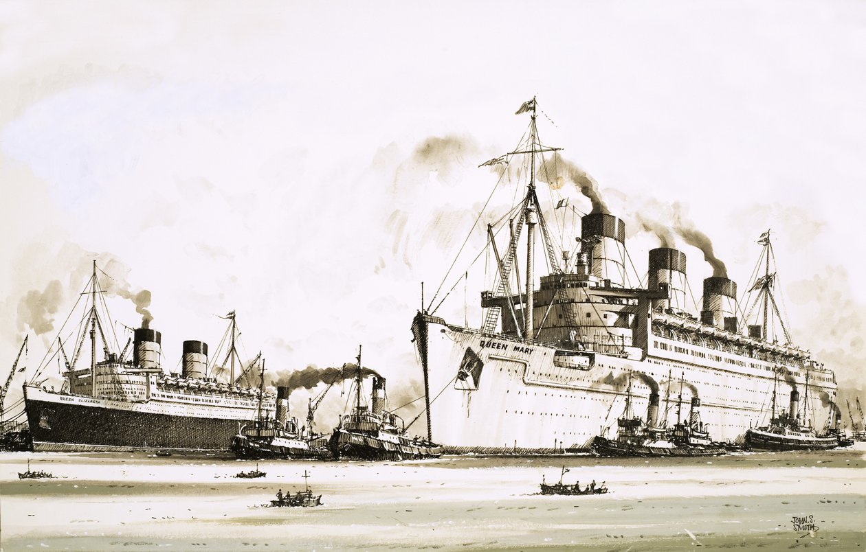 El Queen Elizabeth y el Queen Mary de John S. Smith