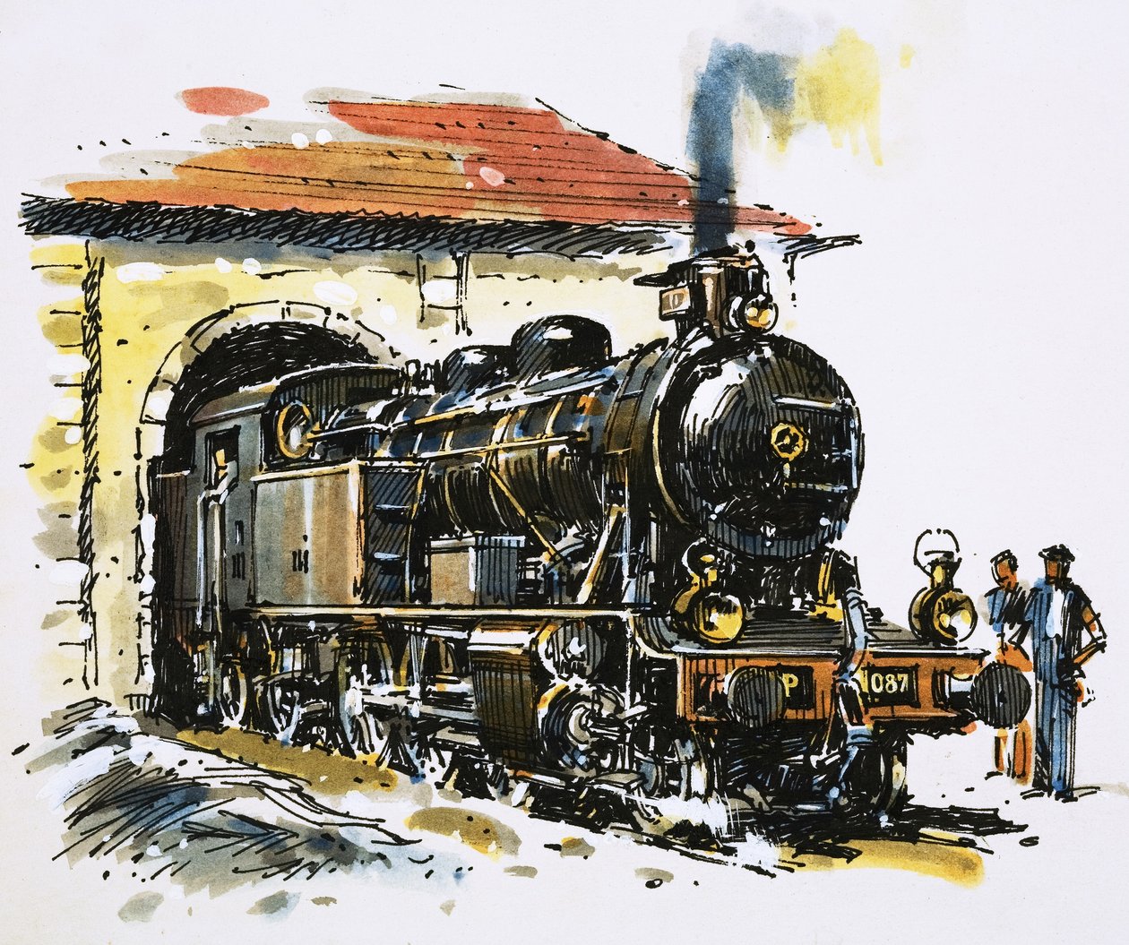 El mundo de la velocidad y la potencia: Una locomotora cisterna 2-6-4 construida por Honschel en 1929. de John S. Smith