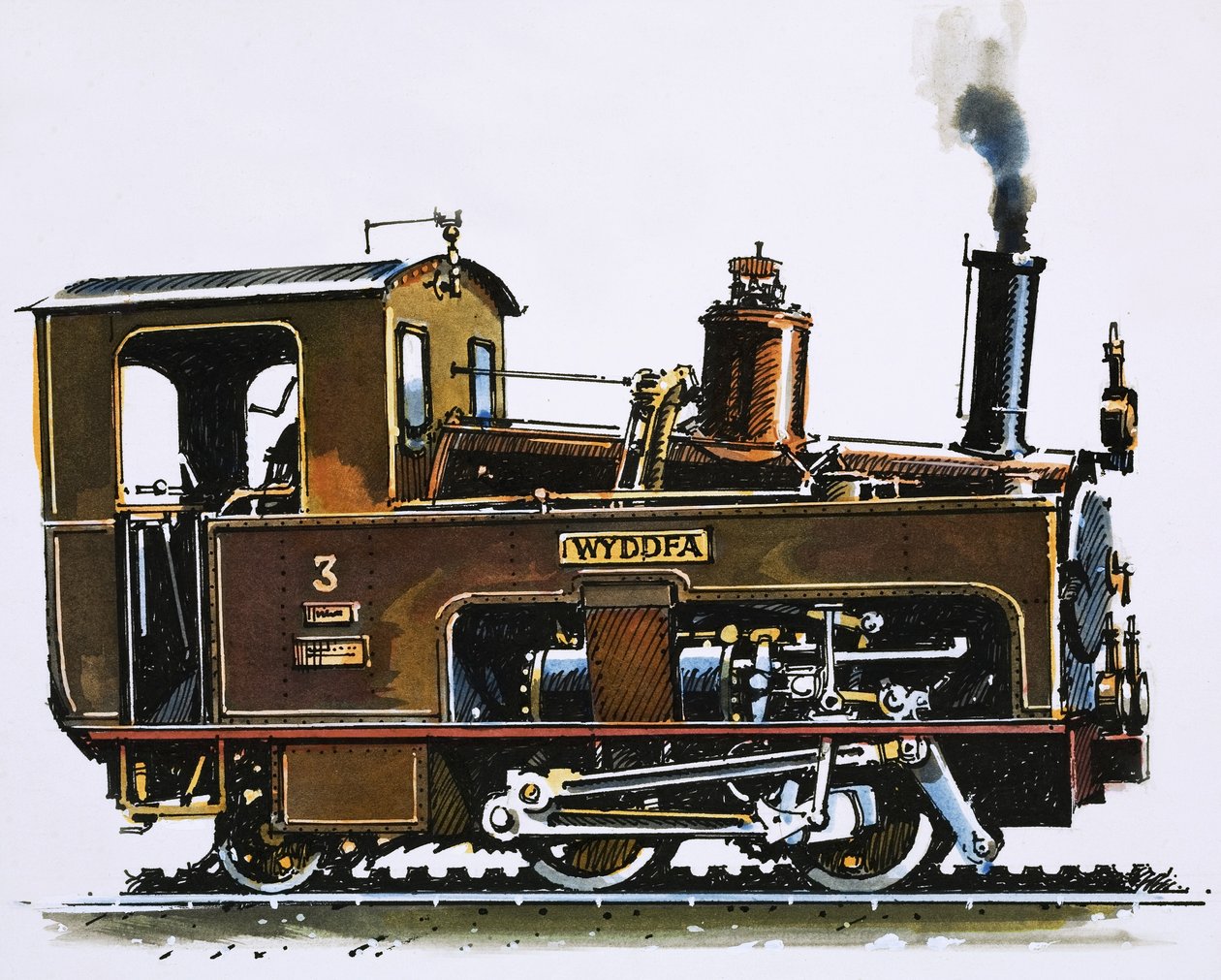 El mundo de la velocidad y la potencia: Locomotora del Ferrocarril de Montaña de Snowdon de John S. Smith