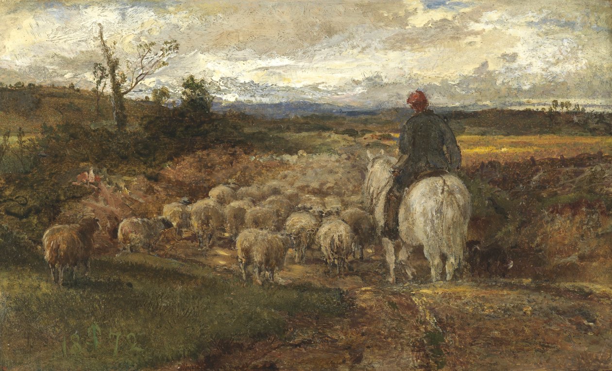 Un Camino en Sussex, 1872 de John Samuel Raven