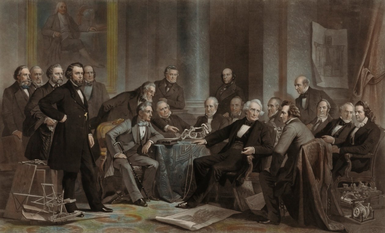 Men of Progress and Invention (En Cooper Union, 1857) de John Sartain