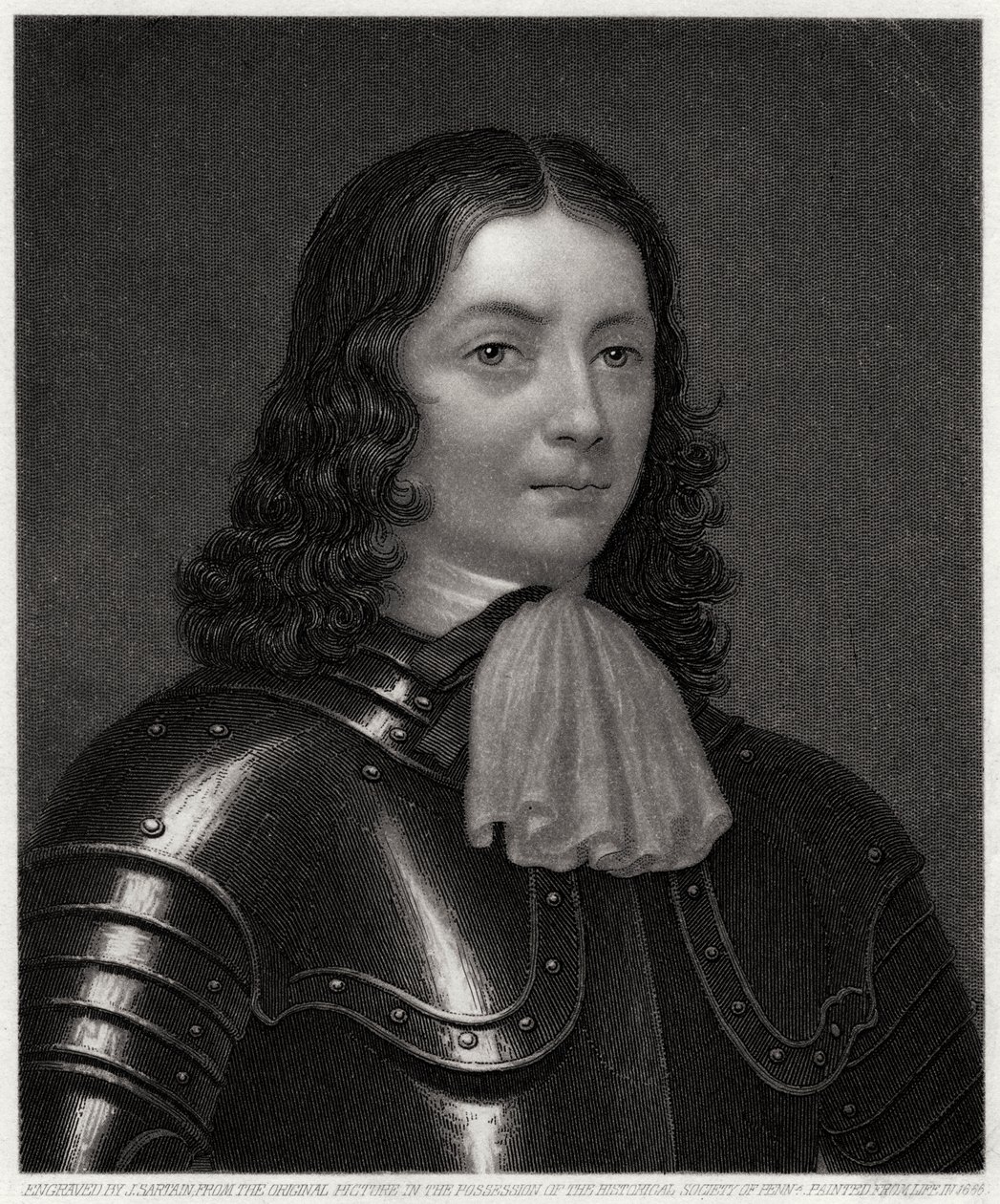 William Penn, después de 1666, siglo XIX de John Sartain