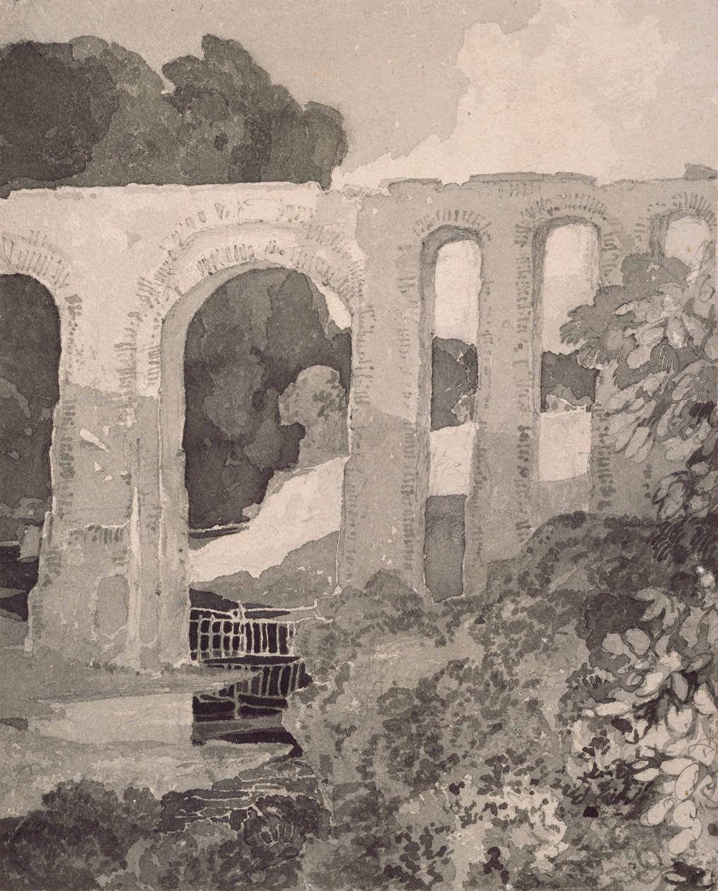 El acueducto de Telford, c1800s de John Sell Cotman, Thomas Telford