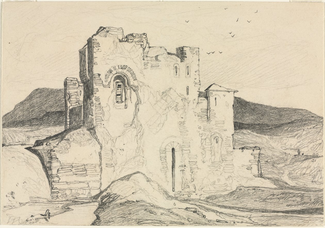 Un castillo en Normandía de John Sell Cotman