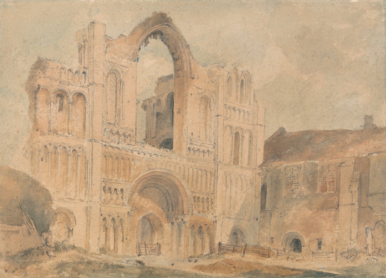 Priorato de Castle Acre, Norfolk, fachada oeste de John Sell Cotman