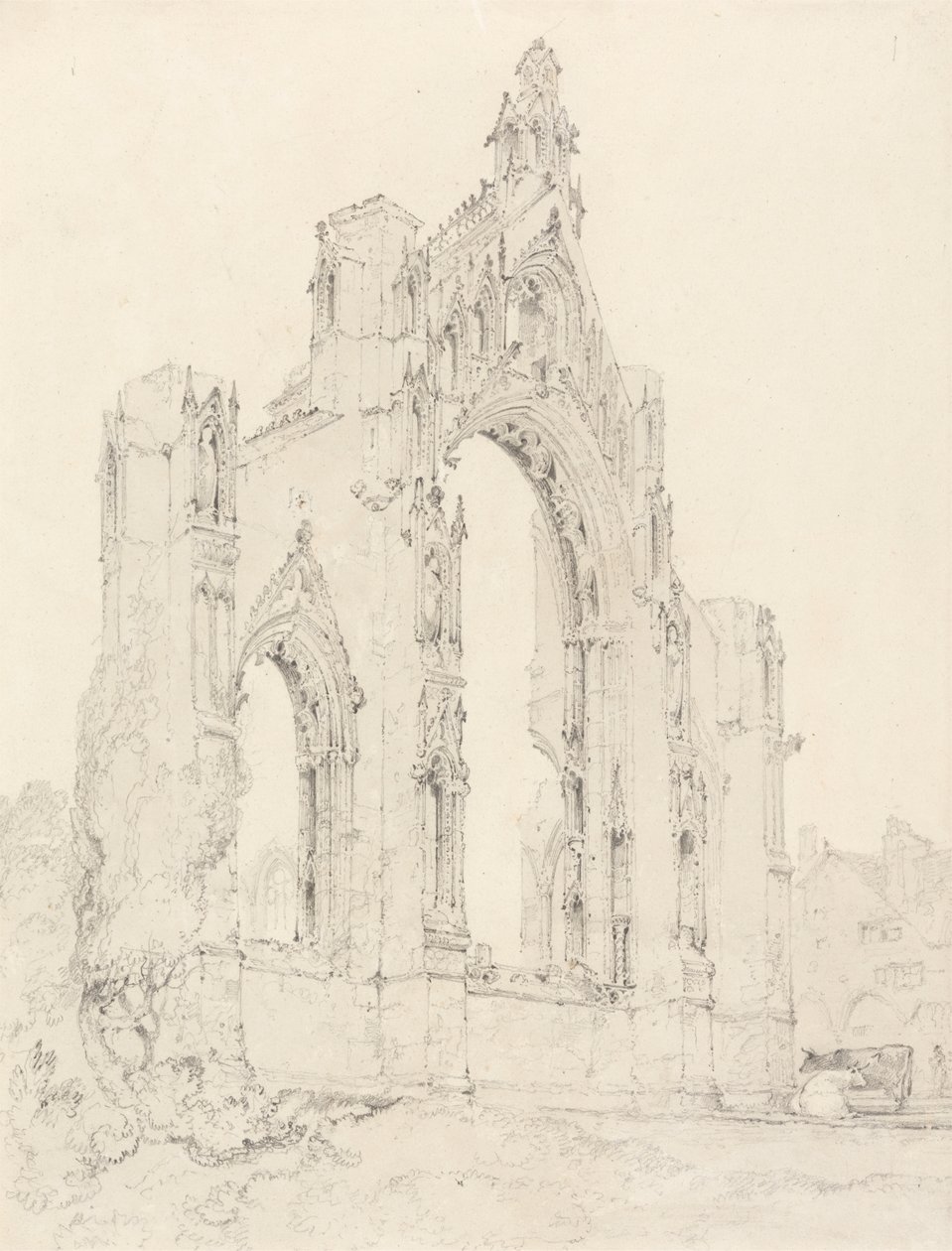 Extremo este de la iglesia de Howden, Yorkshire de John Sell Cotman