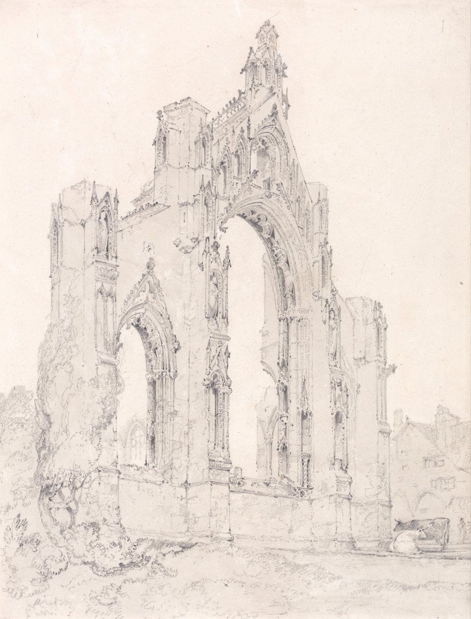 Extremo este de la iglesia de Howden, Yorkshire de John Sell Cotman