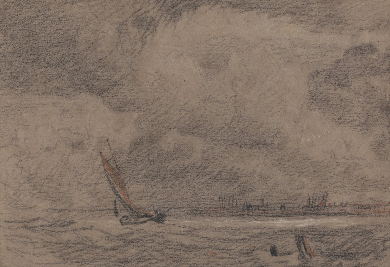 Buque pesquero frente a Yarmouth de John Sell Cotman