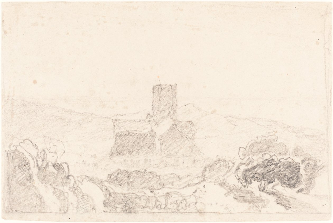 Paisaje con iglesia de John Sell Cotman