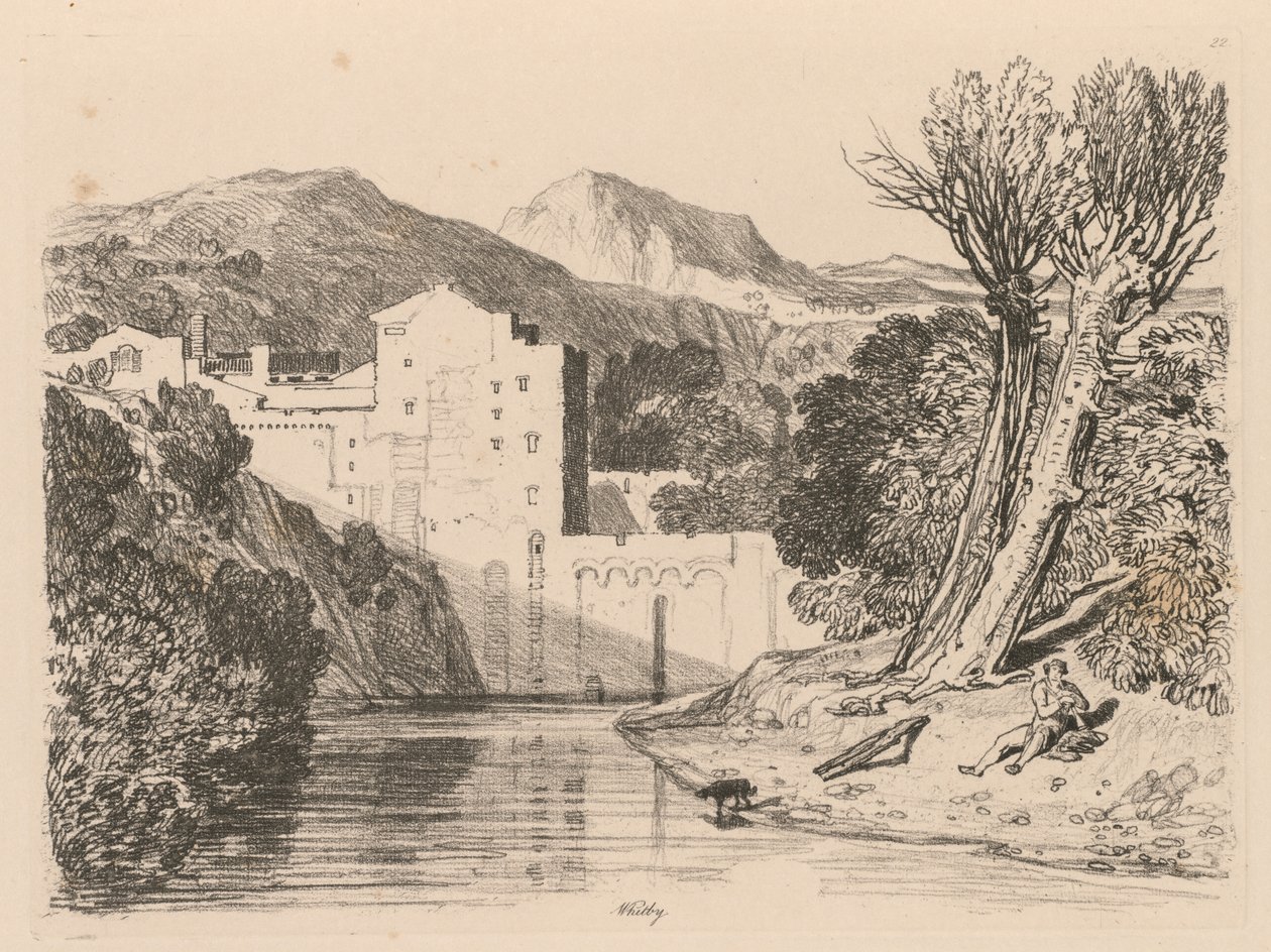 Liber Studiorum: Lámina 22, Whitby de John Sell Cotman