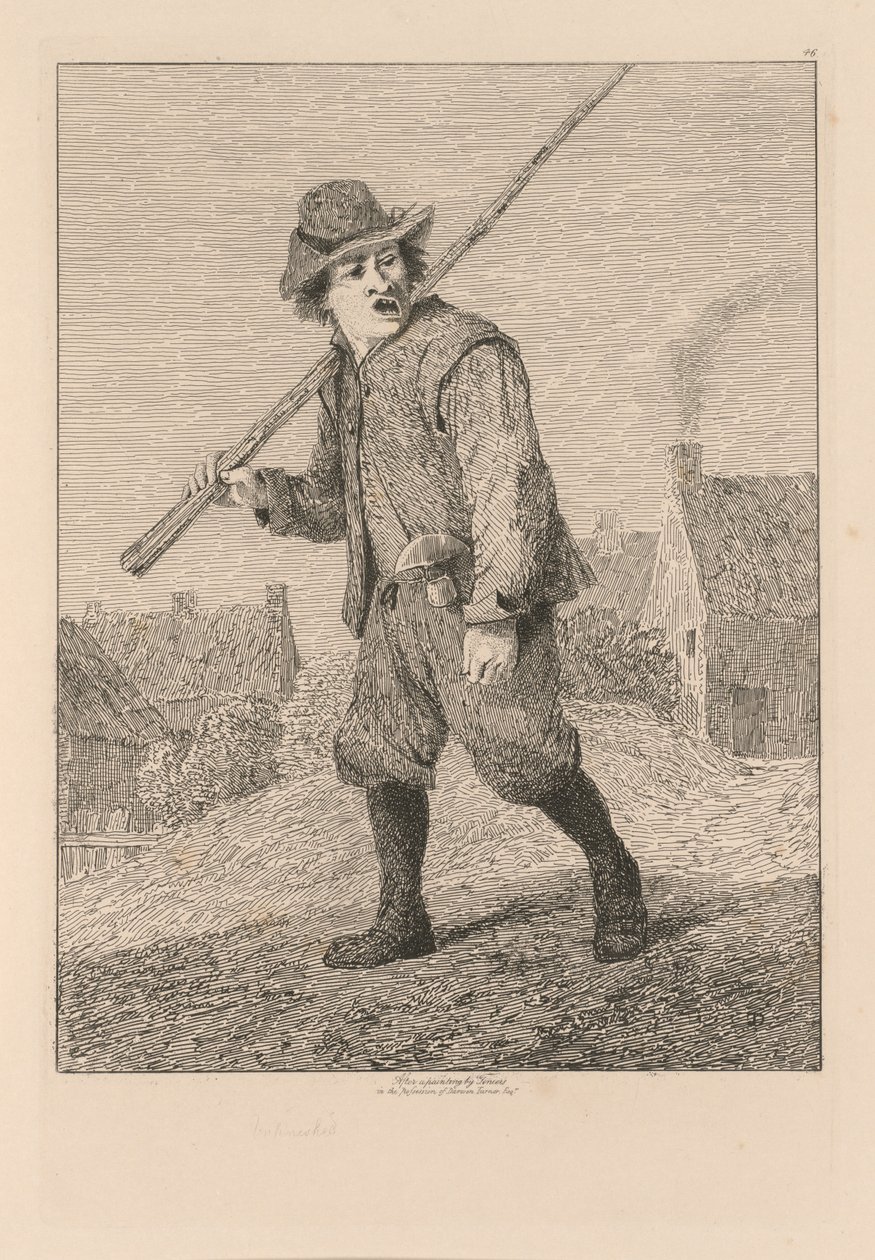 Liber Studiorum: Placa 46, Boceto después de Teniers, 1838 de John Sell Cotman