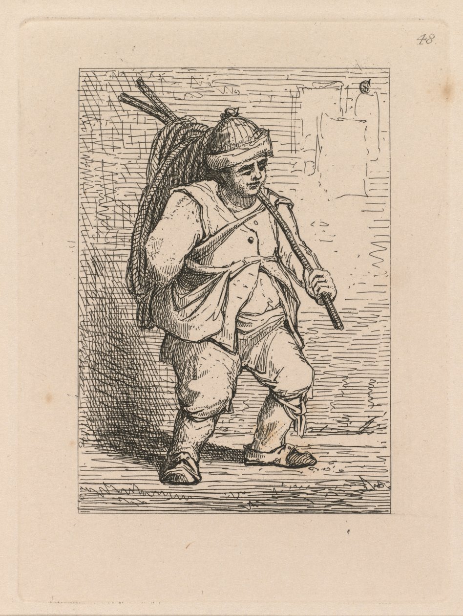 Liber Studiorum: Placa 48, Un estudio, 1838 de John Sell Cotman
