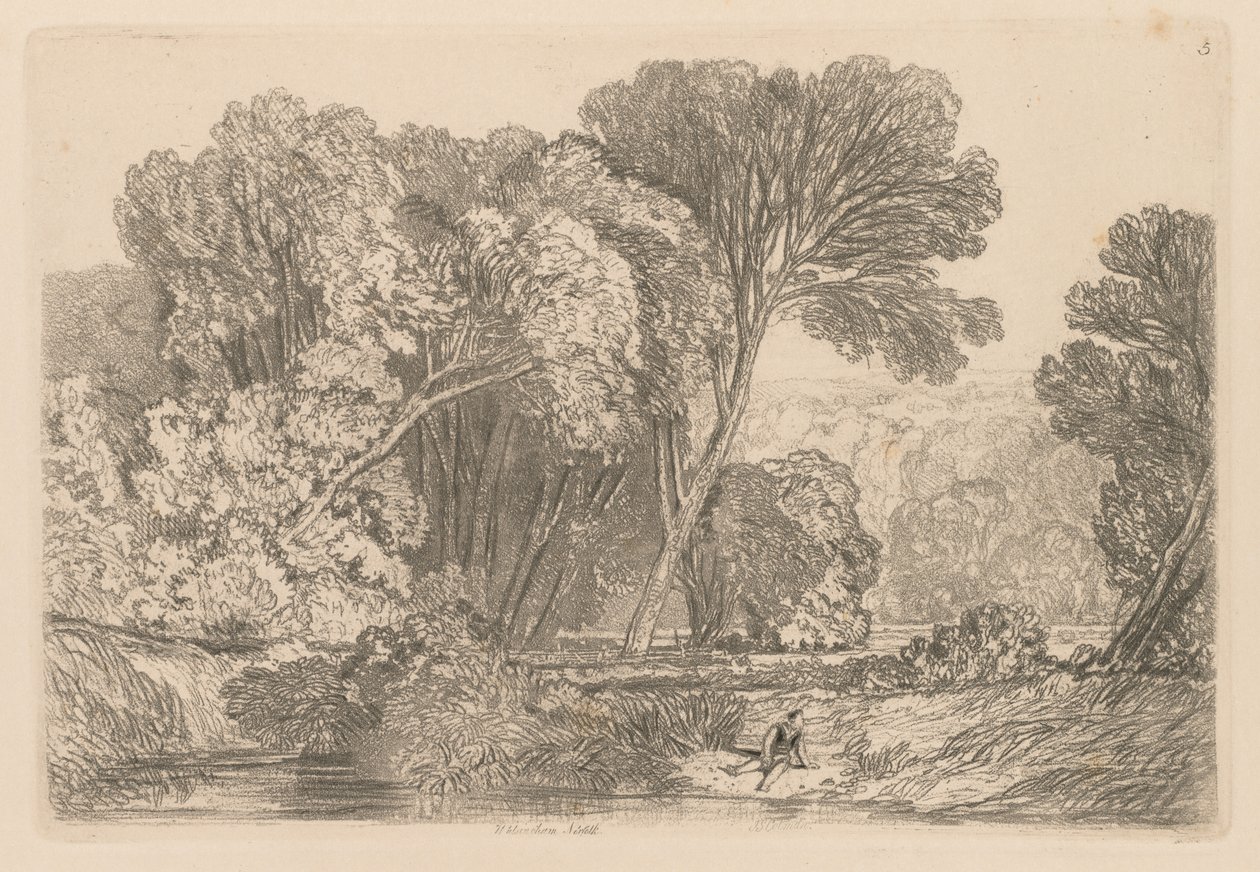 Libro de estudios: Lámina 5, Walsingham, Norfolk de John Sell Cotman