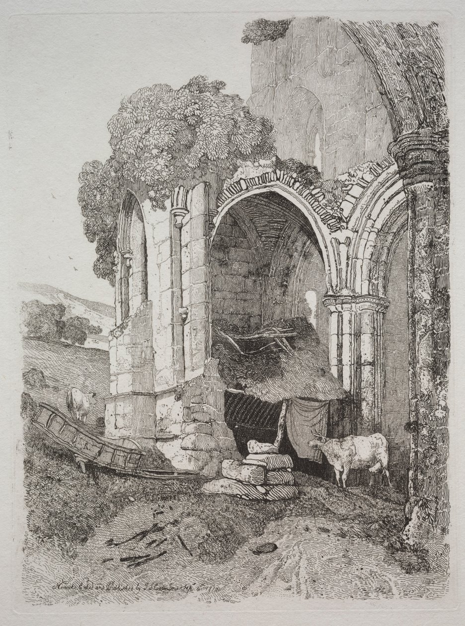 Abadía de Rievaulx, Yorkshire, 1810 de John Sell Cotman