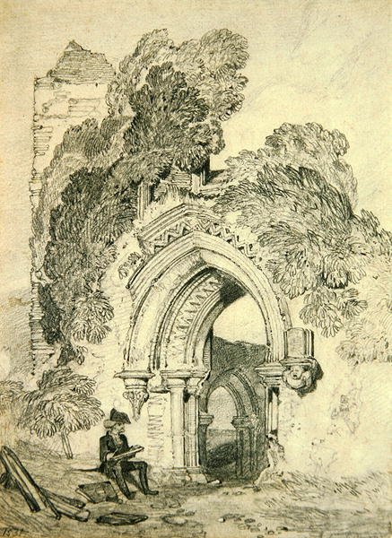 Ruina románica de John Sell Cotman