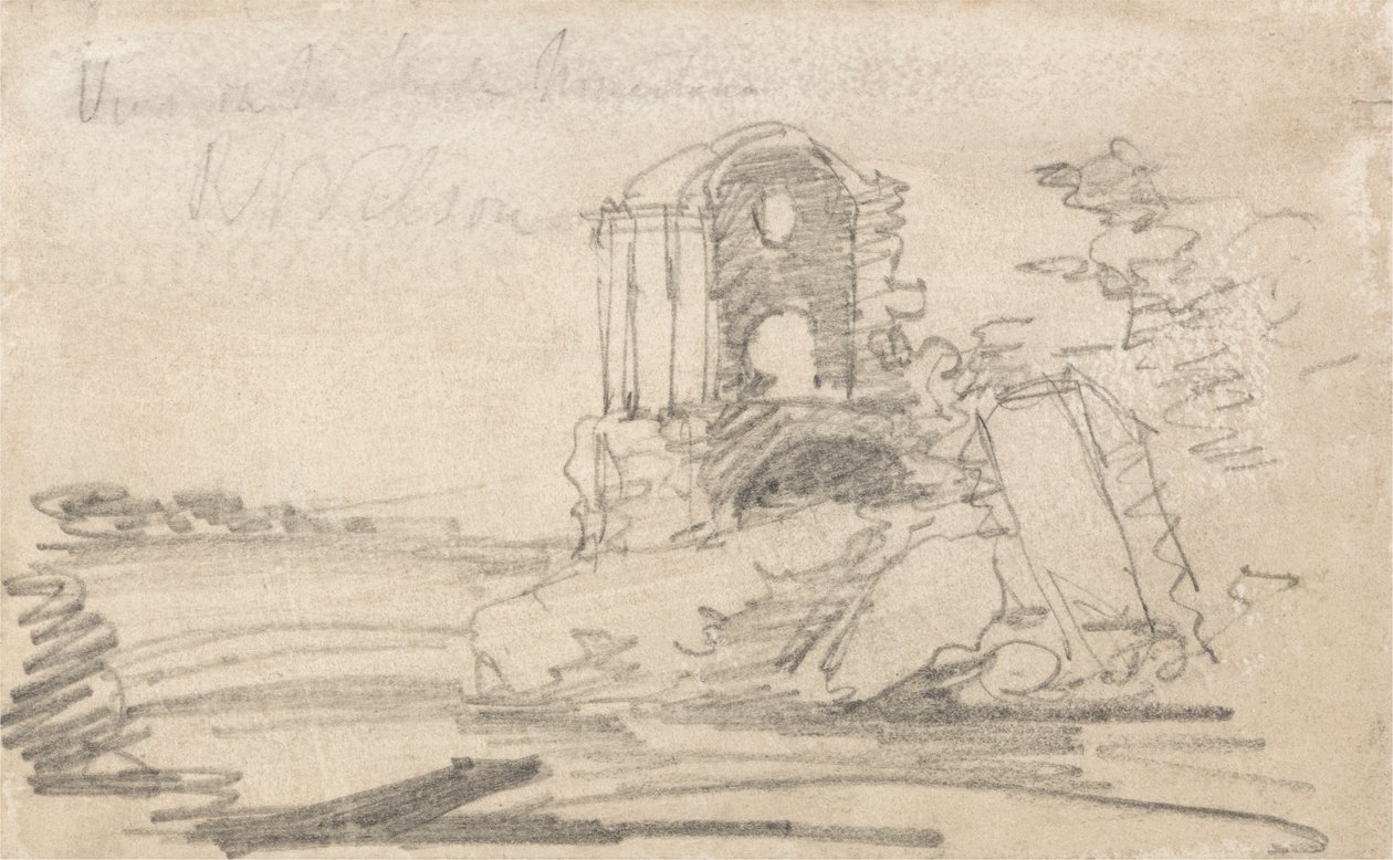 Templo en ruinas según Richard Wilson de John Sell Cotman