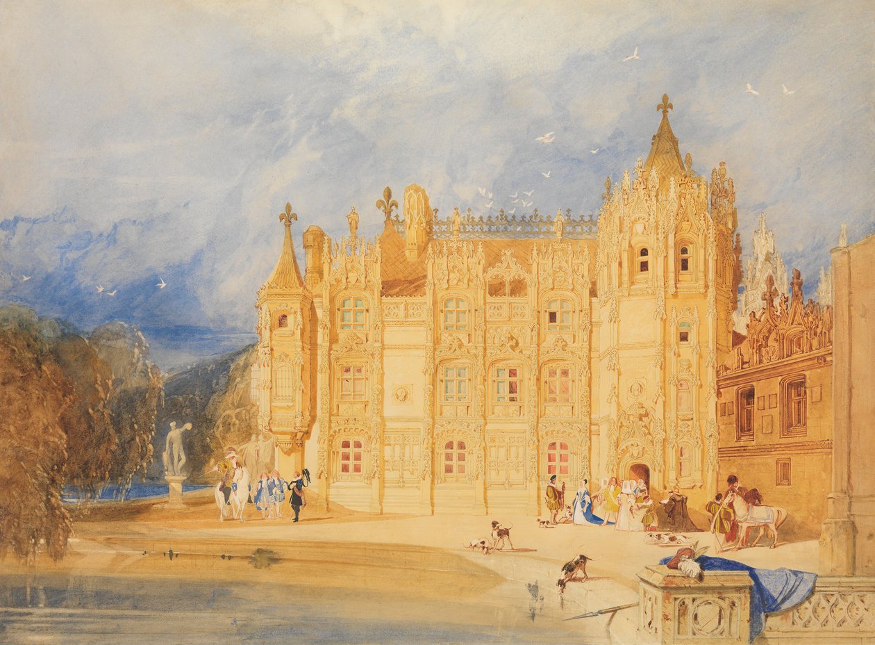 La casa abacial, Abadía de St. Ouen, Rouen, 1824-31 de John Sell Cotman