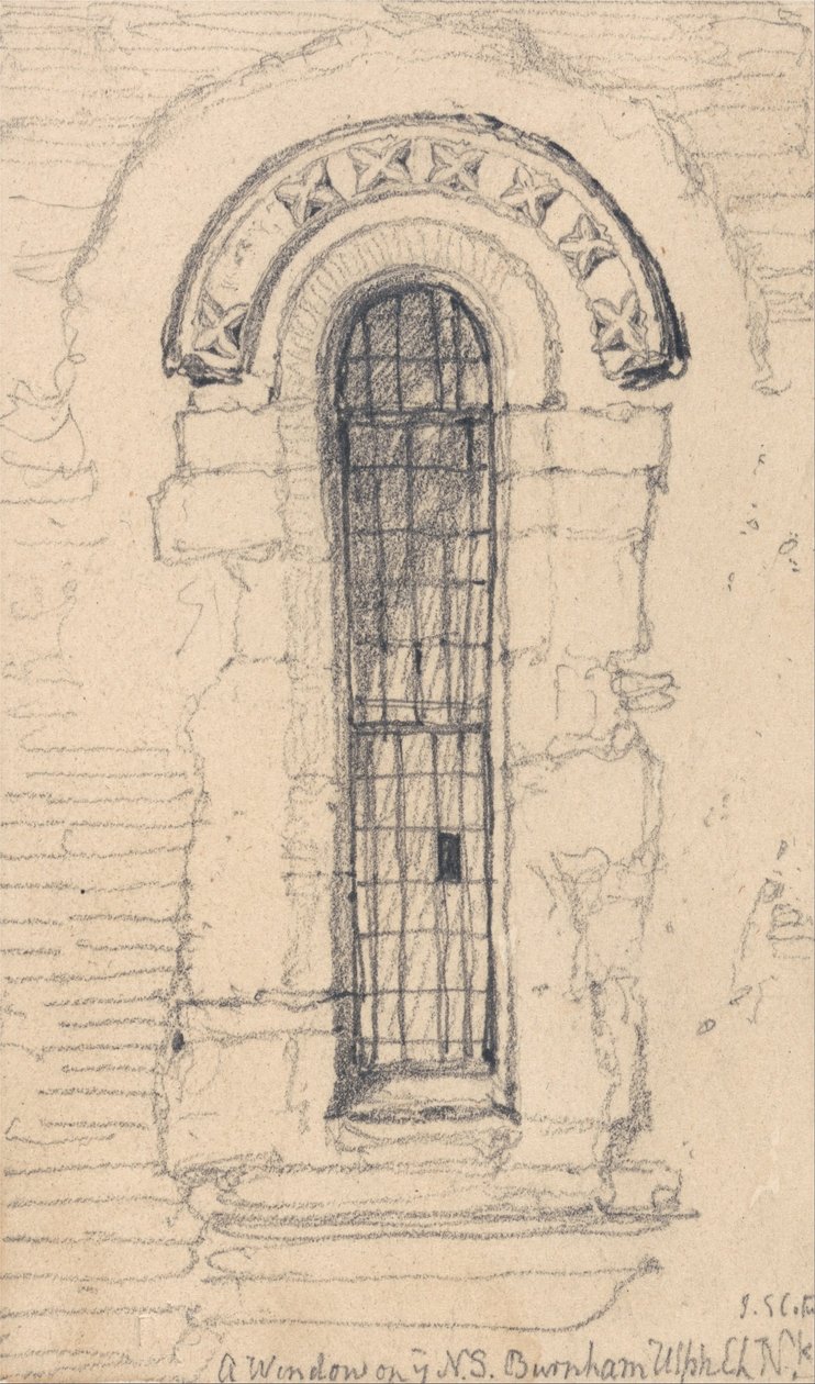 Ventana del lado norte de la iglesia de Burnham Ulph, Norfolk de John Sell Cotman