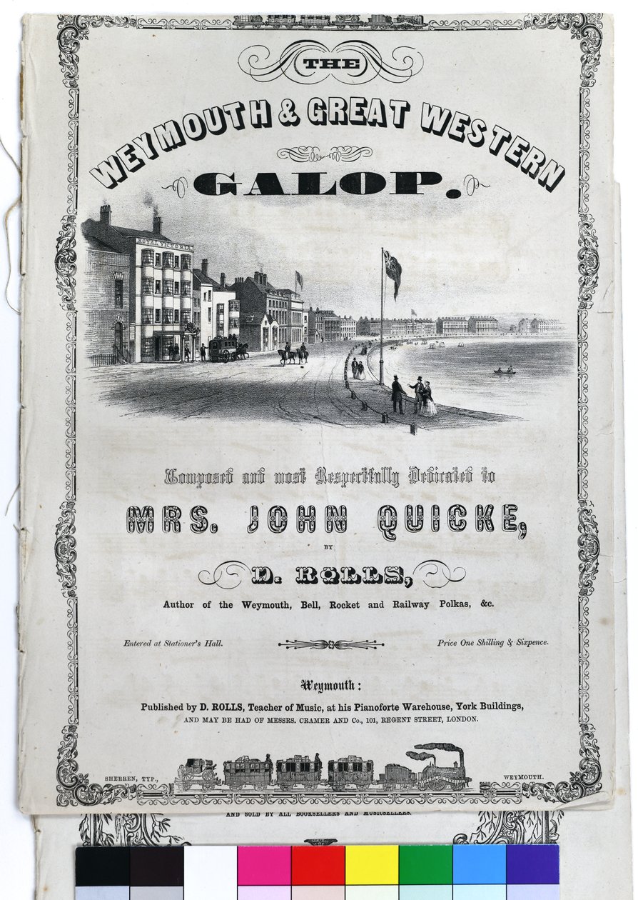 Weymouth and Great Western Galop, c1870 (litografía sobre papel) de John Sherren