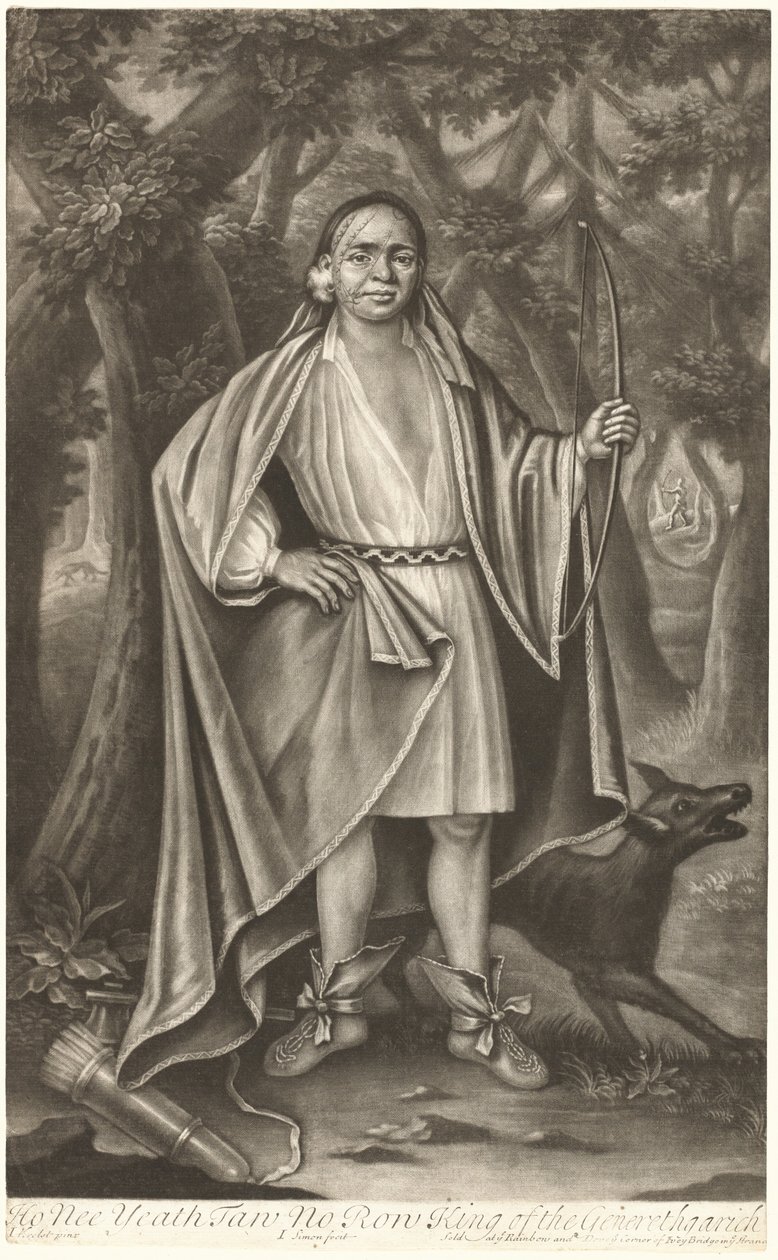 Ho Nee Yeath Taw No Row, Rey de los Generethgarick de John Simon after John Verelst