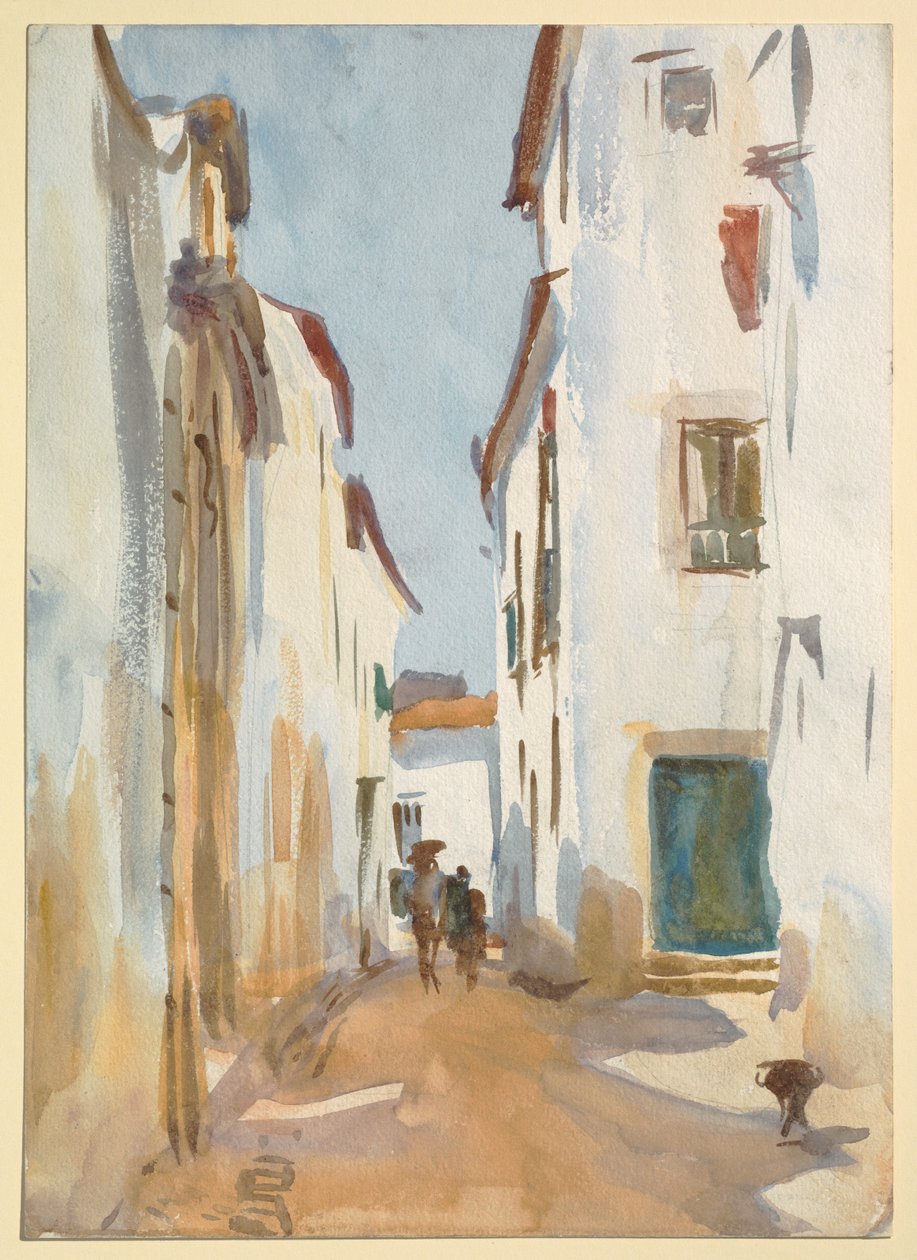 Una escena callejera, España de John Singer Sargent