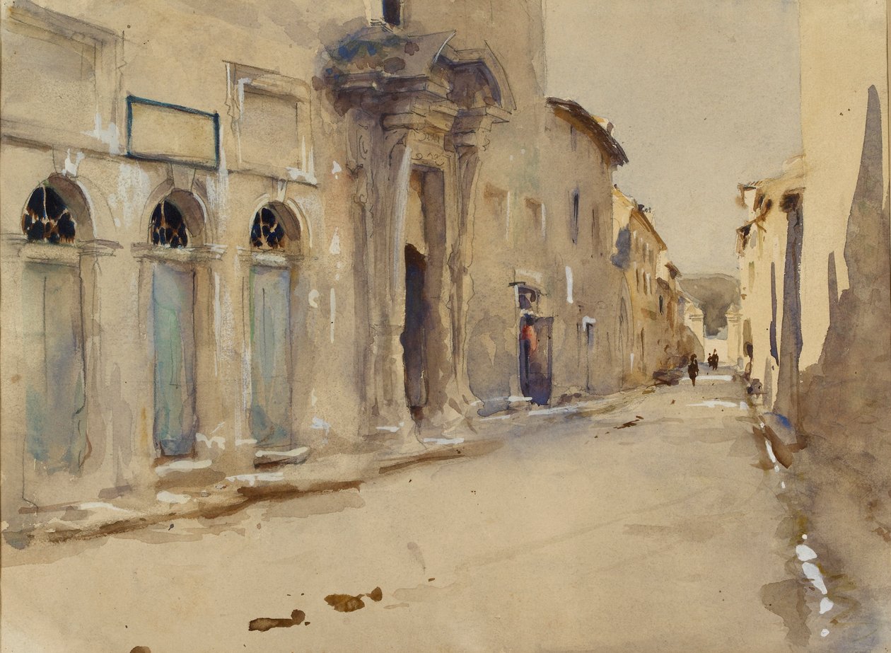 Una calle en España de John Singer Sargent