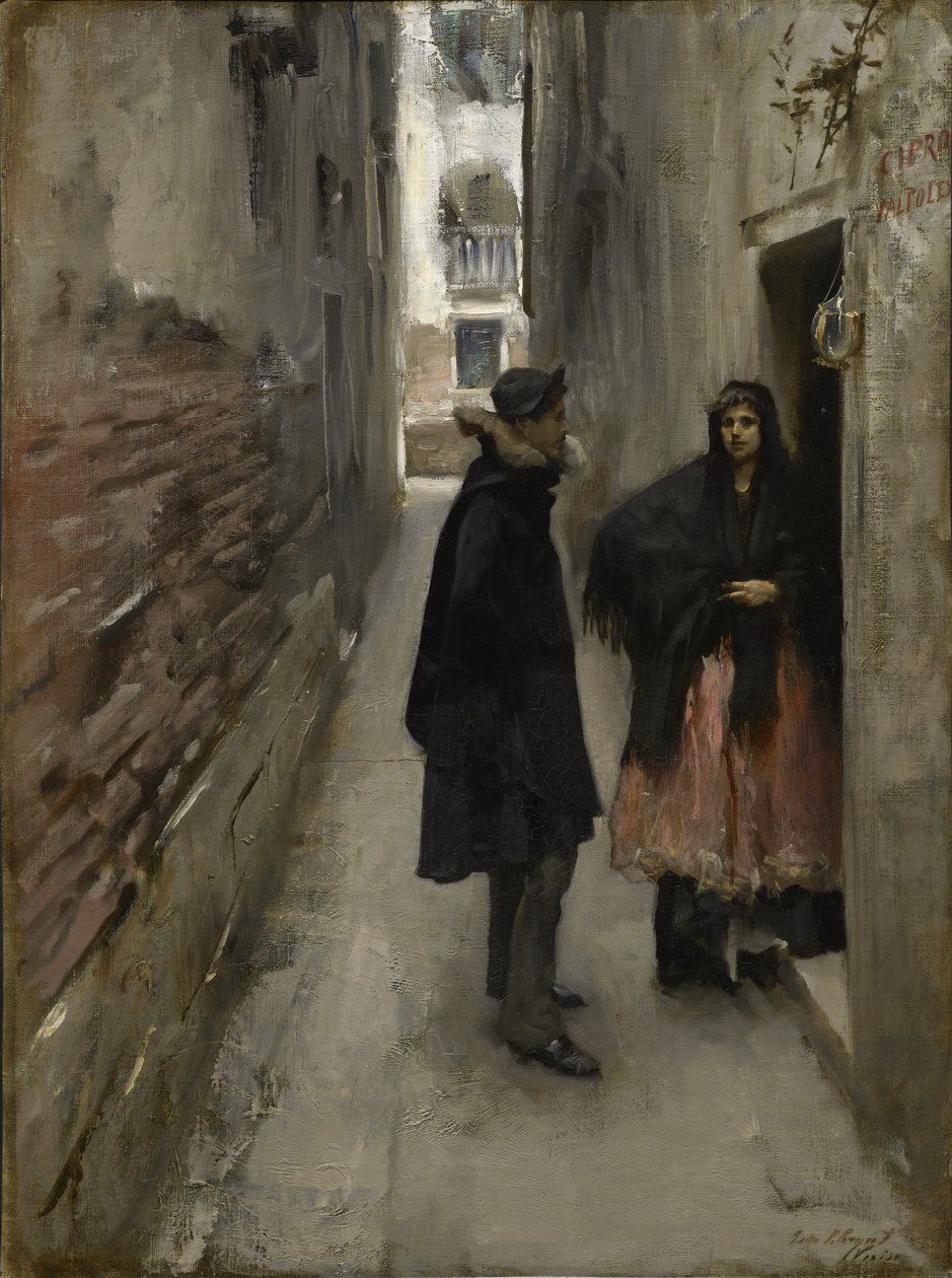 Una calle de Venecia de John Singer Sargent