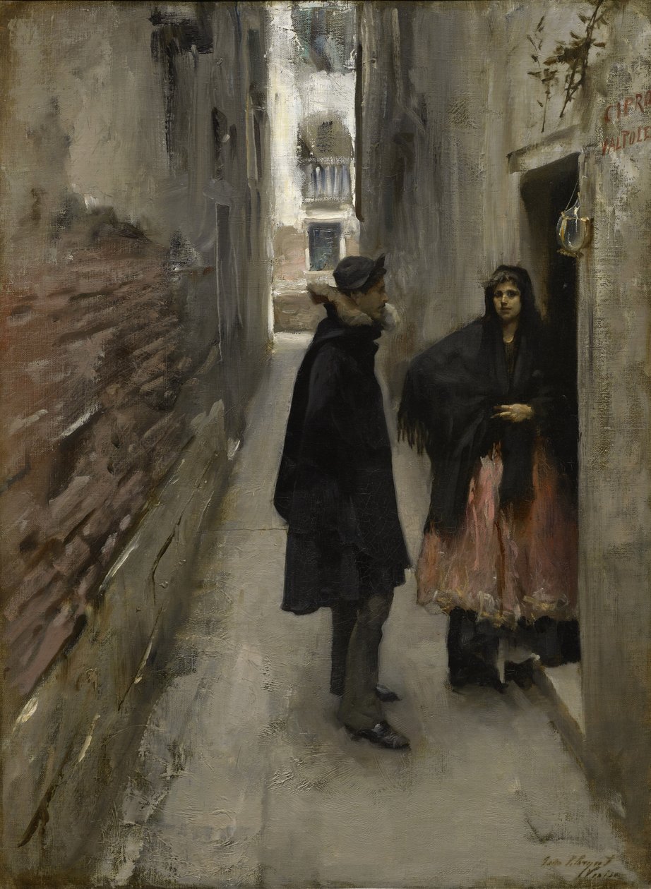 Una calle en Venecia, c.1880-82 de John Singer Sargent
