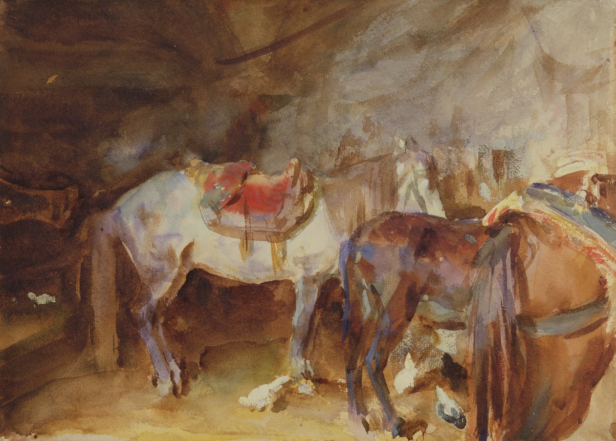 Establo árabe, c.1905-06 de John Singer Sargent