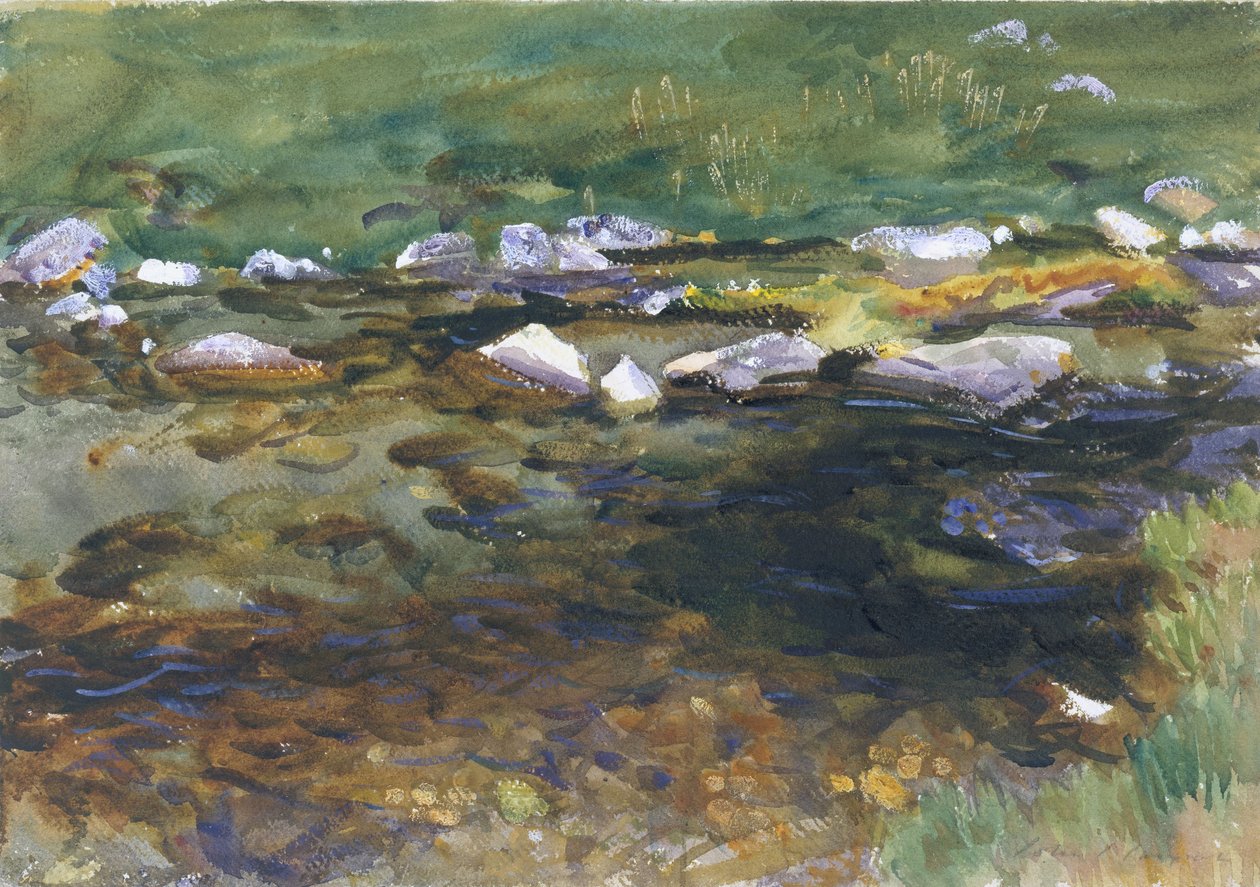 Arroyo y pradera de John Singer Sargent